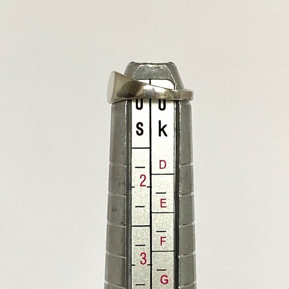 VTG Sterling Silver 925 Very Tiny Blank Baby Signet Ring < Size 1 Baby Ring - Picture 7 of 16